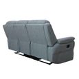 Shelby Grey Fabric 3 Seater Recliner Sofa