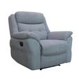 Shelby Grey Fabric Recliner Armchair