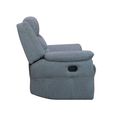 Shelby Grey Fabric Recliner Armchair
