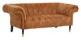 Siena Sofa - 2 Seater - Chesterfield - Brown Velvet Fabric