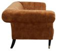 Siena Sofa - 3 Seater - Chesterfield - Brown Velvet Fabric