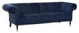 Siena Sofa - 3 Seater - Chesterfield - Midnight Blue Velvet Fabric