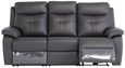 Sophia Charcoal Leather 3 Seater Electric Recliner Sofa