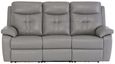 Sophia Grey Leather 3 Seater Electric Recliner Sofa