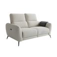 Sorrento Electric Recliner Sofa - Beige Fabric - 2 Seater
