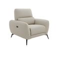Sorrento Electric Recliner Armchair - Beige Fabric