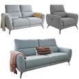 Sorrento Electric Recliner Sofa Set - Grey Fabric - 3+2+1 Seater