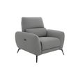 Sorrento Electric Recliner Armchair - Grey Fabric