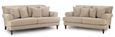 Summer Sofa Set - Beige Fabric - 3+2 Seater