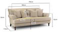 Summer Sofa - Beige Fabric - 3 Seater