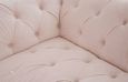 Suri Sofa - 3 Seater - Chesterfield - Pink Velvet Fabric - Studded