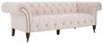 Suri Sofa - 3 Seater - Chesterfield - Pink Velvet Fabric - Studded