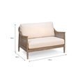 Templecombe Rattan 2 Seater Sofa Oatmeal