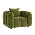 Venice Sofa Set - Green Fabric - 3+1+1 Seater