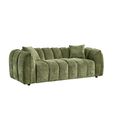 Venice Sofa Set - Green Fabric - 3+2+1 Seater