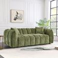 Venice Sofa - Green Fabric - 3 Seater