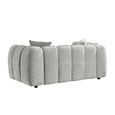 Venice Sofa - Grey Fabric - 2 Seater