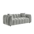 Venice Sofa Set - Grey Fabric - 3+2+1 Seater