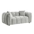Venice Sofa Set - Grey Fabric - 3+2 Seater