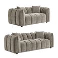 Venice Sofa Set - Mocha Fabric - 3+2 Seater