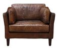 Vintage Brown Leather Adina Armchair