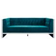 Vogue Sofa - 3 Seater - Teal Velvet Fabric