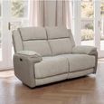 Walton Sofa - 2 Seater - Electric Recliner - Fabric - Soft Grey