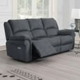 Wentworth 3 Seater Recliner Sofa - Grey Fabric