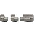 Westbury Power Recliner Sofa Set - Grey Fabric - 3+1+1 Seater