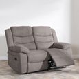 Windsor Brown Fabric 2 Seater Recliner Sofa