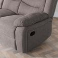 Windsor Brown Fabric 3 Seater Recliner Sofa