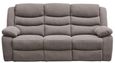 Windsor Brown Fabric 3 Seater Recliner Sofa