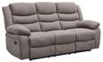 Windsor Brown Fabric 3 Seater Recliner Sofa