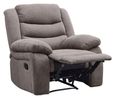 Windsor Brown Fabric Recliner Armchair