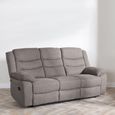 Windsor Brown Fabric Recliner Sofa Set