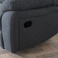 Windsor Dark Grey Fabric 2 Seater Recliner Sofa