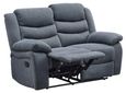 Windsor Dark Grey Fabric 2 Seater Recliner Sofa