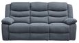 Windsor Dark Grey Fabric 3 Seater Recliner Sofa