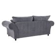 Windsor Sofa - Fullback - Grey - 3 Seater