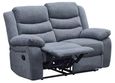 Windsor Grey Fabric 2 Seater Recliner Sofa