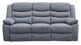Windsor Grey Fabric 3 Seater Recliner Sofa