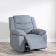 Windsor Grey Fabric Recliner Armchair