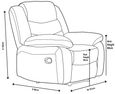 Windsor Grey Fabric Recliner Armchair
