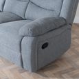 Windsor Grey Fabric Recliner Sofa Set