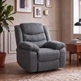 Windsor Recliner Armchair - Dark Grey Fabric