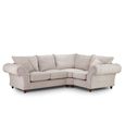 Windsor Corner Sofa - Stone Fabric - Fullback - RHF