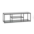 Chicago TV Unit - 140cm - Smoked Glass