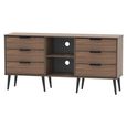 Hong Kong TV Unit - 150cm - with Wooden Legs - Walnut