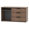 Hong Kong TV Unit - 95cm - with Glides Legs - Walnut