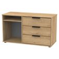 Hong Kong TV Unit - 95cm - with Glides Legs - Oak